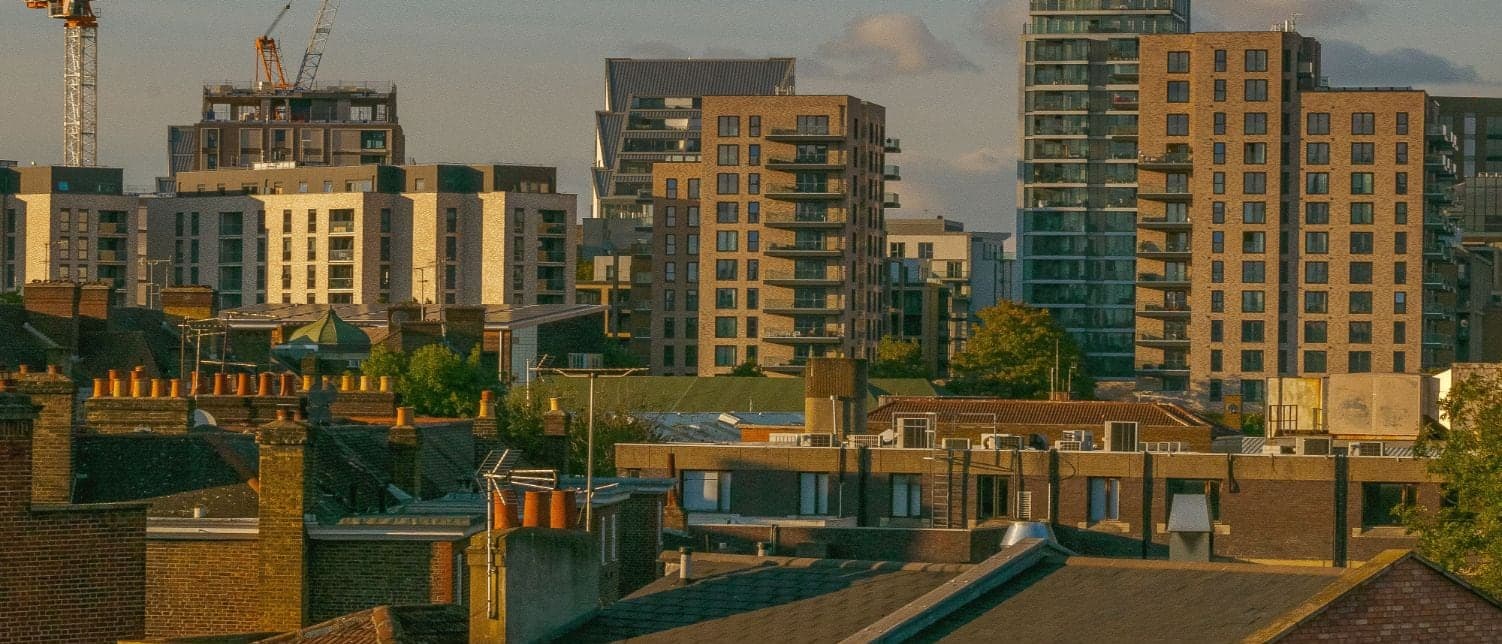 new residential towers rising over London rooftops